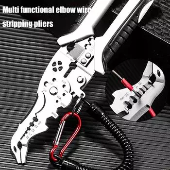 12 в 1 инструмент для зачистки проводов многофункциональные кусачки инструмент используется для ремонта бытовой техники, резки проводов электрика, обжима, намотки