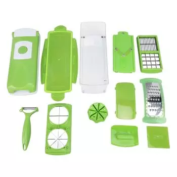 12 в 1 Многофункциональный измельчитель овощей Измельчитель лука с контейнером Картофелечистка Товары для дома