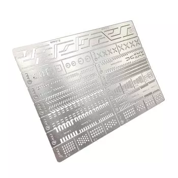 12 в 1 вспомогательная линейка для резьбы линейка для резьбы сверлильный станок для проделывания отверстий разметочная линия трафарет для самостоятельного изготовления модели инструмент