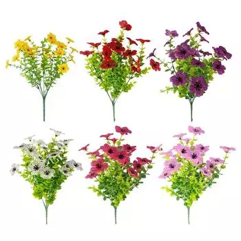 12 веток искусственная ромашка украшение цветок домашний имитация растения