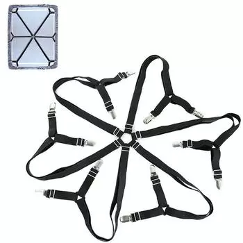 12 зажимов для эластичных простыней, застежка на ремне, нескользящий ремень, зажимы для матраса, застежки, чехлы, одеяла, захваты, организуйте гаджет