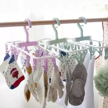 12 зажимов для сушки носков, многофункциональная вешалка для одежды, складная дорожная сушилка для одежды, вешалка для белья