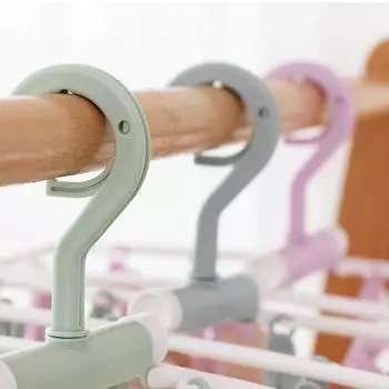 12 зажимов для сушки носков, многофункциональная вешалка для одежды, складная дорожная сушилка для одежды, вешалка для белья зелёный