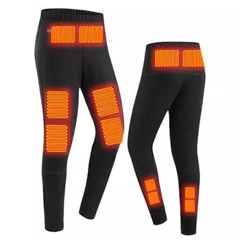 12 зон подогрева термоштаны для мужчин и женщин зимние электрические USB зарядка походные штаны для катания на лыжах походов мотоцикла XS-2XL EU размер XS чёрный