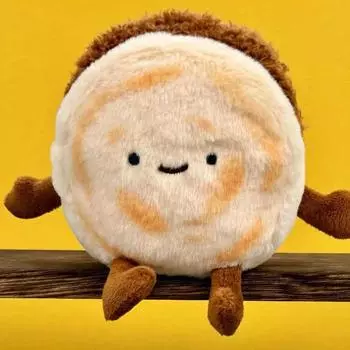 12cm Cute Meat Buns Plush Doll Keychains Toys Cartoon Food Keyring Pendant Backpack Accessories Boys Girls Couple Party Gifts 12cm белый