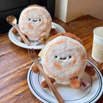 12 см забавная креативная кукла-еда брелок рюкзак плюшевая кукла кулон китайский гамбургер мультяшная кукла игрушка автомобиль сумка декор 12cm
