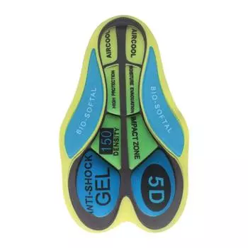 12D 19D 20D Cycling Pants Pad Shockproof Bicycle Seat Cushion Men Cycling Gel Pad Male Female 5D