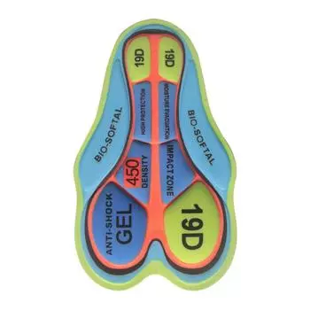 12D 19D 20D Cycling Pants Pad Shockproof Bicycle Seat Cushion Men Cycling Gel Pad Male Female 19D