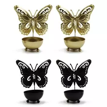 12х11см Подсвечники Подсвечник нержавеющий чёрный