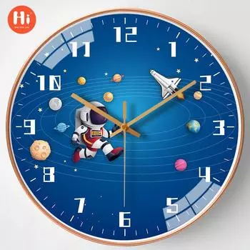 12Inch 30cm cute cartoon children wall clock household living room bedroom creative clock silent clock