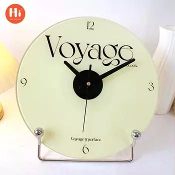 [12Inch 30cm] Nordic Internet celebrity cream wind wall clock silent decorative clock creative ornament