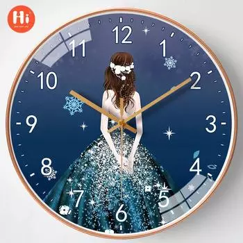 [12Inch 30cm] Simple clock Household wall clock Living room fashionable personalized decoration Silent bedroom clock