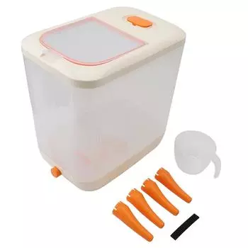 12л контейнер для хранения риса пластиковый прессованный тип герметичный рисовый контейнер для кухни пищевая промышленность