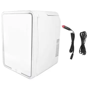 12L Мини-холодильник Многофункциональный Двухцелевой Зеркальный Плоский Косметический Холодильник для Домашнего Общежития