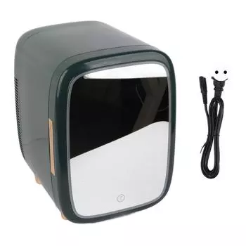 12L Мини-холодильник Тихий Съемная Полка Охладитель Подогреватель Маленький Холодильник Со Светодиодным Зеркалом для