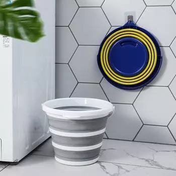 12л складное ведро для воды портативные принадлежности для кемпинга мытье полов на открытом воздухе автомобильный инструмент пластиковое ведро предметы домашнего обихода 1