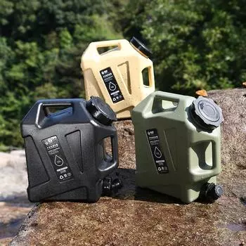 12L Water Container Jug No Leakage Water Storage Container BPA Free Large Capacity Outdoor Hiking Accessories 12L армия зеленый