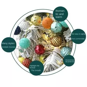 12Pcs/Box Electroplated Painted Ball Christmas Tree Ornament DIY Crafts Painted Plastic Christmas Gifts Boxes Pendant Pendant