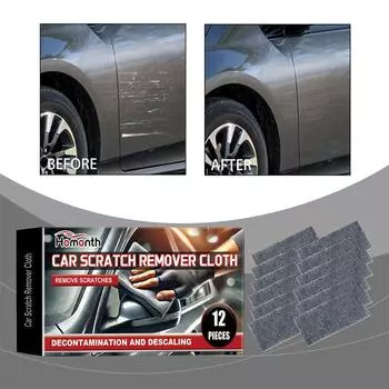 12PCS Car Scratch Repair Cloth Car Metal Surface Nanometer Scratch Polishing Cloth Effective Repair Vehicle Maintenance Tool