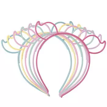 12PCS Cat Ear Hairband Girl Children Pig Ear Headband Cat Ears Party Hair Hoop Kids Children Hair Accessories Jewelry Headwear