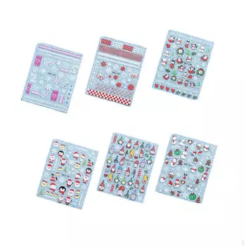12Pcs Christmas Nail Art Charms,Mix Shapes Decoration,Nail Crafts Star 3D Charms,New