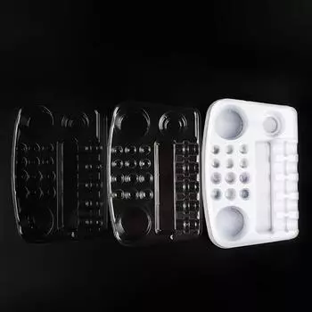 12 шт. одноразовый держатель для пигмента для татуировки, поднос для картриджей с чернилами для татуировки, органайзер для хранения игл, аксессуары для микроблейдинга и боди-арта 1