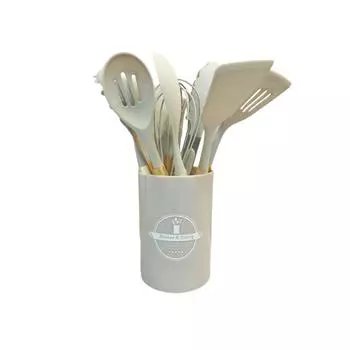 12pcs Heat Resistant Kitchen Utensils Set Silicone Baking Shovel Non-Stick Cookware Set Baking