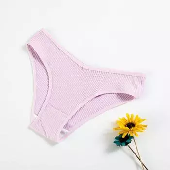 12pcs/lot Threaded Women s Underwear Made of Pure Cotton with Triangular Lifting and Breathable Mid Size Panties M