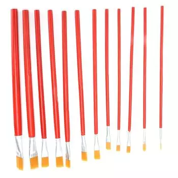 12Pcs Paint Brush Set Multifunctional AntiShedding Bristles Watercolor Painting Brush for Painters