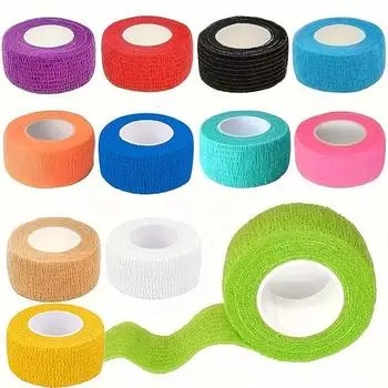 12pcs self-adhesive bandages (1 inch x 5 yards) elastic athletic tape for stretching athletic wrists and ankles