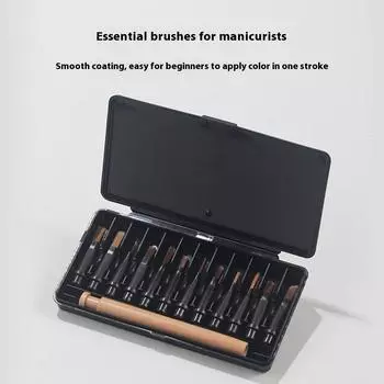 12Pcs/Set Disposable Nail Polish Brush Pen Can Replacement Head Brush Nail Brush Liquid Applicators Phototherapy Manicure Tools onesize