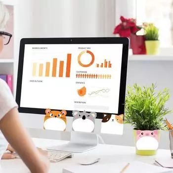 12Pcs Thickened Animal Sticky Notes Set 30 Sheets Square Memo Pad Self-Adhesive Memo Stationery 12Pcs