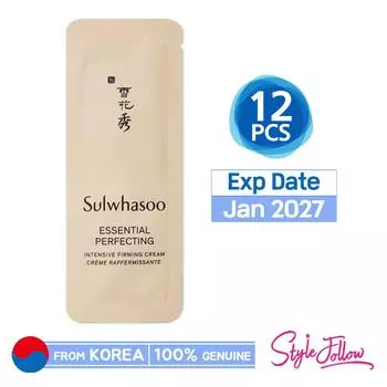 12шт/12мл_[SULWHASOO] Essential Perfecting Интенсивный укрепляющий крем 1мл (Образец Саше) 1ml X 12pcs (12ml)