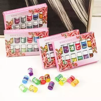 12шт эфирное масло розы, лимона, лаванды и сандалового дерева для ароматерапии, спа-массажа
