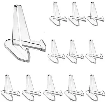 12шт акриловые подставки для демонстрации монет прозрачный мольберт для выставок домашнего магазина