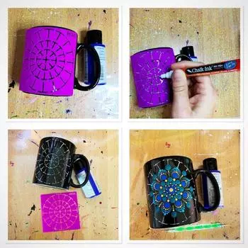 12шт геометрические трафареты 16 сегментный геометрический инструмент для рисования трафареты для рисования