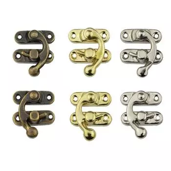 12шт кожаная сумка для рукоделия декоративные ювелирные изделия подарок вино деревянная коробка засов защелка крючки 1#