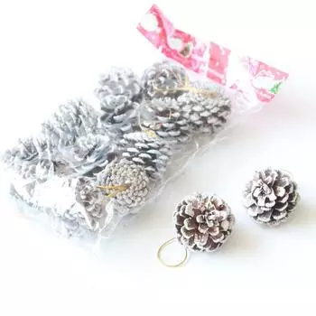 12шт Рождественские конусы безделушка Рождественская елка Партия Висячие украшения Орнамент One Size чёрный