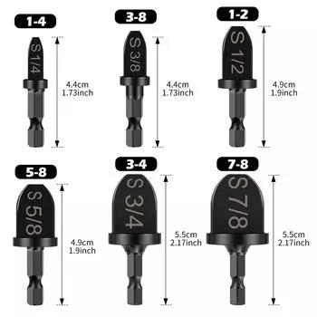 12шт трубный расширитель 1/4 3/8 1/2 5/8 3/4 7/8 медный трубный расширитель кондиционера инструмент для ремонта труб