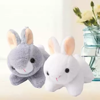 12см Кролик Кукла Прекрасное Выражение Активность Подарки Полностью Наполненный Изысканный Спящий Плюшевый Детский Игрушка для Мальчиков Девочки розовый