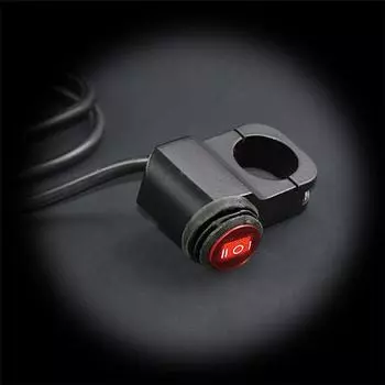 12В 16А Универсальный мотоциклетный переключатель управления фарой на руль 7/8 22мм со светодиодом