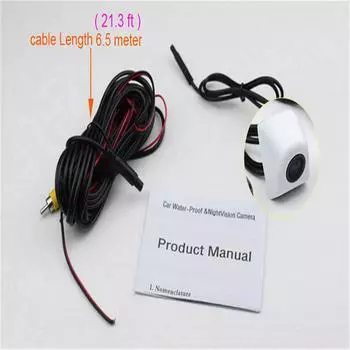 12V 170° Wide Angle Korean Screw Silver Car Reverse 720*540 HD Front View Camera