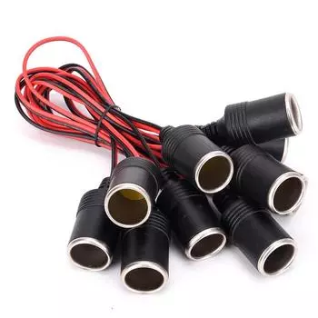 12V 18A Автомобильное зарядное устройство Кабель с внутренней розеткой Адаптер разъема