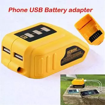 12В-18В USB Зарядное устройство Источник питания Адаптер для литий-ионного аккумулятора для DEWALT DCB090