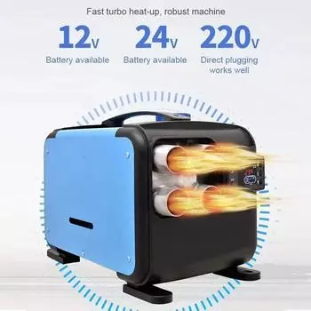12V/24V 8KW Car Diesel Heater Fuel-operated Low Noise Dry Parking Remote Webasto Seat Heating Without Turning on The Engine