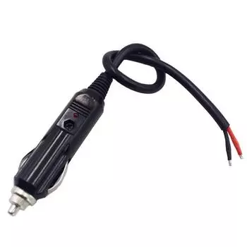 12V-24V Авто 10A Мужской автомобильный прикуриватель Светодиодный разъем Соединительный адаптер