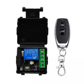 12В/24В Беспроводные выключатели с дистанционным управлением 433 МГц Релейный приемный модуль 10А Передатчик Для замка гаражных ворот Надежный 24V
