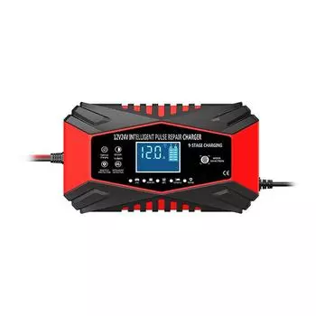 12V/24V Intelligent Pulse Repair Lead-Acid Car Battery Charger, Nine-Stage Optimization