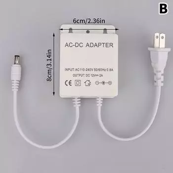 12V 2A 2000Ma адаптер питания камеры видеонаблюдения для использования вне помещений водонепроницаемый разъем зарядного устройства B