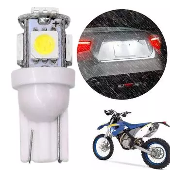 12v 7000k T10 5w5 W5w светодиодная лампа 5050 5smd 12v 7000k боковой свет клиновидный белый автомобильный багажник купол внутренний свет номерной знак дверь Ma Y1l7